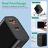 20W USB C Fast Charger + Quick Charge 3.0 Wall Charger, Bangfun 5 Pack Dual Port Power Adapter, Black
