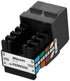 Leviton 5G108-AE5 Cat 5e 8-Wire QuickPort Adapter Jack, Black, 10-Pack