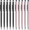 anngrowy Stylus Pens for Touch Screens, Universal 2 in 1 Ballpoint Pen for iPad, iPhone, Tablets, Laptops, Samsung