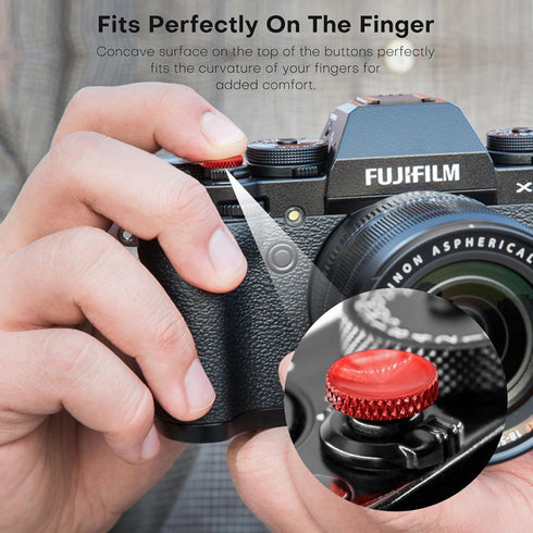 Button,4 X100 X100VI X-T5 X-T4 X-T3 REYGEAK for Fujifilm Camera Shutter Pcs Copper Soft Shutter Release Button,Camera