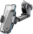 Phone Holder Mount for Car with Strong Suction, Hands-Free Universal Cell Phone Mounts for Dashboard/Windshield