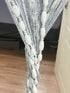 Flat Silver Ribbon Thread Door String Curtain with Shaggy Tassel Room Divider, 39’’x79’’ (Grey-style2)