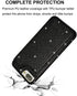 UEEBAI Case for iPhone 7 Plus 8 Plus, Premium Glitter PU Leather Wallet Cover with Card Slots, Black