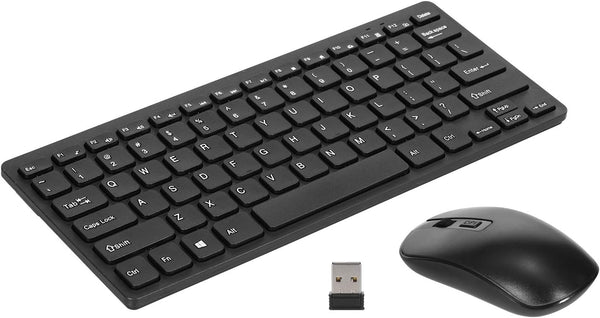 KM901 Wireless Keyboard Mouse Combo, Portable 2.4G Mini 78 Key Keyboard and Mouse Set for Office