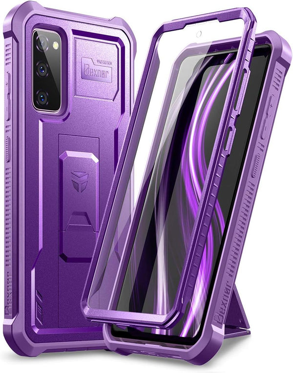 Dexnor Case for Samsung Galaxy S20 FE, Heavy Duty Military Grade Protection with Built-in Screen Protector