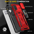 Samsung Galaxy A42 5G Case with Slide Camera Cover, Military Grade Shockproof Armor Heavy Duty Case - Red