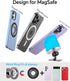 for Magsafe Car Mount, 20 Strong Magnets Magnetic Phone Holder for Car Dashboard, 360° Rotation Air Vent Car Phone