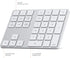 Satechi Bluetooth Extended Numeric Keypad, Slim Rechargeable 34-Key Numberpad for MacBook Pro/Air, iPad Pro