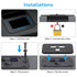 Linkstyle 12V USB Outlet, 36W QC3.0 USB-A & 30W PD3.0 USB-C Charger Socket with Blue Indicator for Marine Trunk