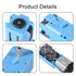 1:90 6v 10pcs Set mini dc Gear tt Motor with Metal Gears for rc Cars, Robots and DIY Toys - dc Geared Motor (Blue)