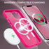 BENTOBEN Hot Pink Magnetic Case for iPhone 13/14 - Slim, Shockproof, Translucent Matte, Compatible with MagSafe.