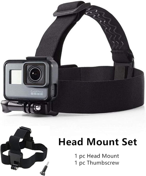 Chest Mount Harness Chesty Vest Head Mount Strap for Action Camera Compatible with GoPro Hero 11, 10, 9, 8, Max