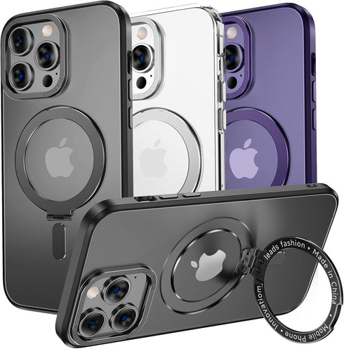 MAGIC JOHN Magnetic Case for iPhone 14 Pro - Compatible with Magsafe, Military Grade Shockproof, Anti Yellowing