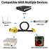 Superbat WiFi Antenna Extension Cable, 4inch MMCX Male Right Angle to SMA Female RG174 Coax Cable for Wireless Ethernet