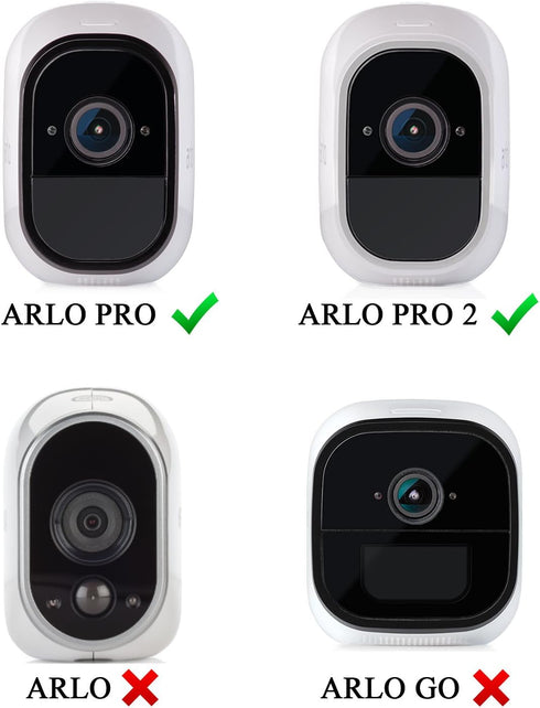 Silicone Case Skin with Dual Layer Sunshade Design, Clear Night Vision Cover, UV Weather Protection for Arlo Pro & Pro