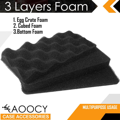 8'' Small Case with Customizable Foam Insert, IP67 Waterproof Hard Carrying Case for Portable Electronics, 8.6" x 4.9"
