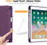 Fintie SlimShell Case for iPad 6th/5th Generation - 9.7 Inch with Built-in Pencil Holder, Composition Purple