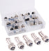 Hilitchi 32-Pieces Metal Aviation Wire Connector Plug Assortment Kit, 6 7 8 9 10 Pin 16mm Male Female