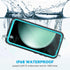 Lanhiem IP68 Waterproof Case for Samsung Galaxy S23 FE, Dustproof, Built-in Screen Protector, Heavy Duty, Blue/Clear