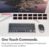 Macally Small Wireless Keyboard | Mini Keyboard for PC - Slim, Quiet & Portable for Laptop, Desktop PC, Surface