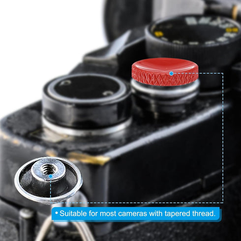 5 Pack PATIKIL Camera Shutter Button, Soft Shutter Release Button Pure Copper Camera Button Knurled Suitable for Nikon