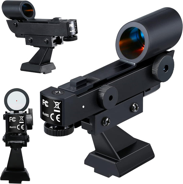 Talcope Brightness Red Dot Finderscope, Star Pointer Viewfinder Astronomical Telescope Accessories with Slide-in