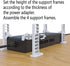 LekWinGi Universal Under Desk Mount for Power Brick Holder Docking Station Mount Power Strip (Black)