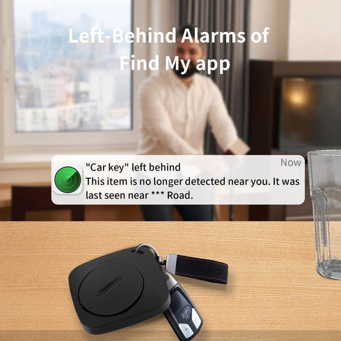 Key Finder Bluetooth Tracker, 4 Pack for iOS with Apple Find My, IP67 Waterproof, Anti-Lost Notification, Item Locator