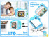 Kids Instant Print Camera, 1080p Ink Free Printing Dinosaur Camera for Ages 3-12, Christmas Birthday Gifts, Blue