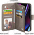 Asuwish Grey Wallet Cover for Motorola Edge+ Plus 2022/Edge X30/30 Pro, with Tempered Glass Screen Protector