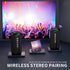 Ortizan Portable Bluetooth Speaker - IPX7 Waterproof with 24W Loud Stereo Sound, RGB Lights, 30H Playtime