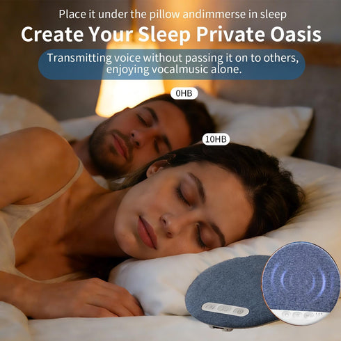Generic Sleeping,2026 Bluetooth Pillow Speaker for Upgraded Ultra -Thin Wireless Under Pillow Speaker with Stereo Bass