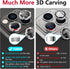 Tensea Camera Lens Protector for iPhone 13 Pro/Pro Max, 9H Tempered Glass Cover with Metal Individual Ring