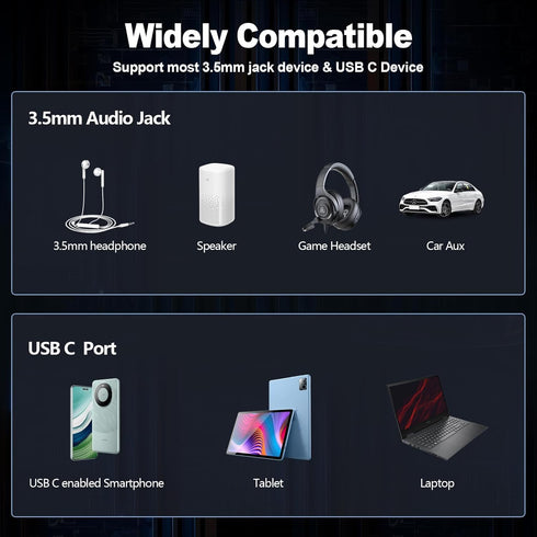USB-C to 3.5 mm Headphone Jack Adapter, Type C Aux Audio Adapter Compatible with iPhone 15 and Other USB C Devices