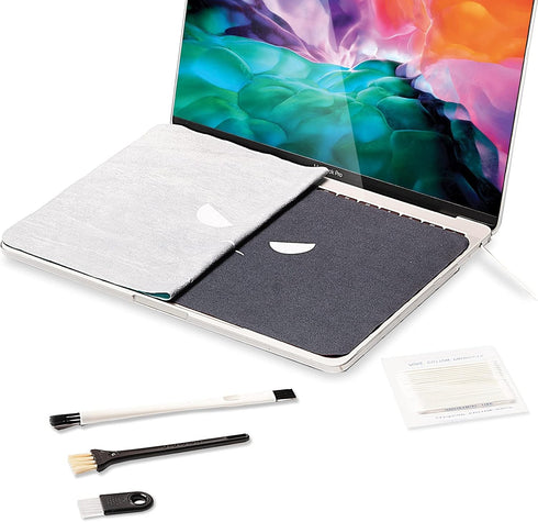 2 Pack Reversible Microfiber Laptop Keyboard Cover Cloth for Screen Keyboard Imprint Protection and Cleaning