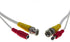 Pre-Made All-in-One Siamese RG59 BNC Video and Power CCTV Cable, 1X6.6ft (White)