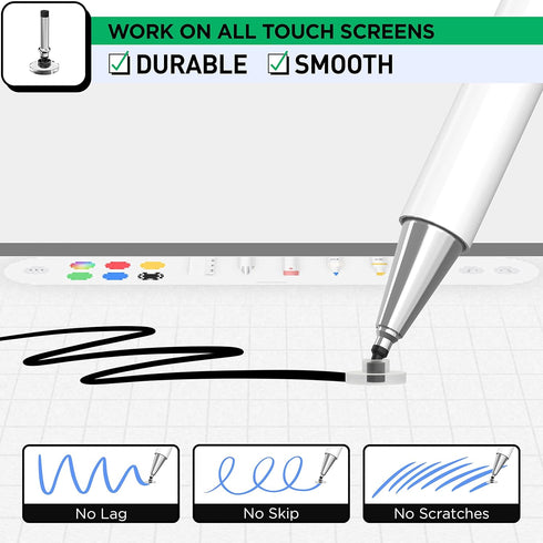 Disc Tips Replacement for OASO Capacitive Stylus Pen - 6 Pack