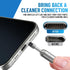 Reset PortPlugs SIM Tray Ejector Tool + Charging Port Cleaning Brush for Phones & Earbuds - SIM Card Removal Tool, Pin