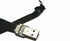 Slim Micro USB FPV Flat Slim Thin Ribbon FPC Cable Black 90 Degree Angled to Standard USB A for Charging and Sync (30CM)