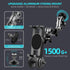 Aluminum Heavy Duty Drill Base Tablet Holder Car Mount, 14.2 Long 360 3-Stage Metal Stand for 4.7-12.9" iPad