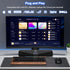 SENZER CS30 Bluetooth Computer Speakers for Desktop, USB Plug & Play PC Speakers with Dynamic LED Light, Stereo Sound