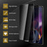 3 Pack Privacy Screen Protector for Motorola Moto G Stylus 5G 2024, Anti Spy Tempered Glass 9H Hardness, Black, Bubble