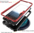 ArmadilloTek Vanguard Case for Samsung Galaxy S21 Plus, Military Grade Full-Body Rugged with Built-in Kickstand (Red)