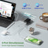 OKRAY Flat USB C Charger Block, 40W 4-Port Fast Charging Brick, Foldable Wall Plug Slim QC/PD3.0 Type C Charger