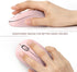 seenda Wireless Mouse, 2.4G Noiseless Mouse with USB Receiver, Portable Computer Mice, Pink