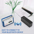 Bluetooth Cassette Player with Headphone, Portable Tape Player with Bluetooth Output, 2 AA Battery or USB Power Supply
