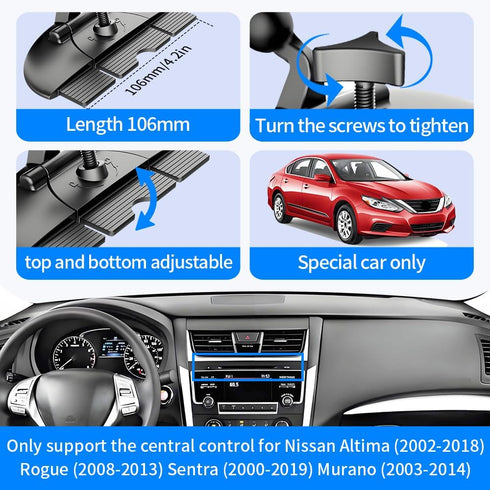 JIEZMO 2002-2018Rogue 2008-2013Sentra 2000-2019Murano 2003-2014,Pathfinder 2013-2021 Car CD Slot Magnetic Phone Mount