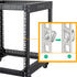 RIVECO M5 Rack Screws & Cage Nuts, 50 Sets for Server Cabinets & Racks Mounting Network Equipment