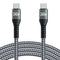 15FT 240W USB C to USB C Super Fast Charging Cable, Nylon Braided Type C to Type C Charge Cable Compatible with iPhone