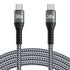 15FT 240W USB C to USB C Super Fast Charging Cable, Nylon Braided Type C to Type C Charge Cable Compatible with iPhone